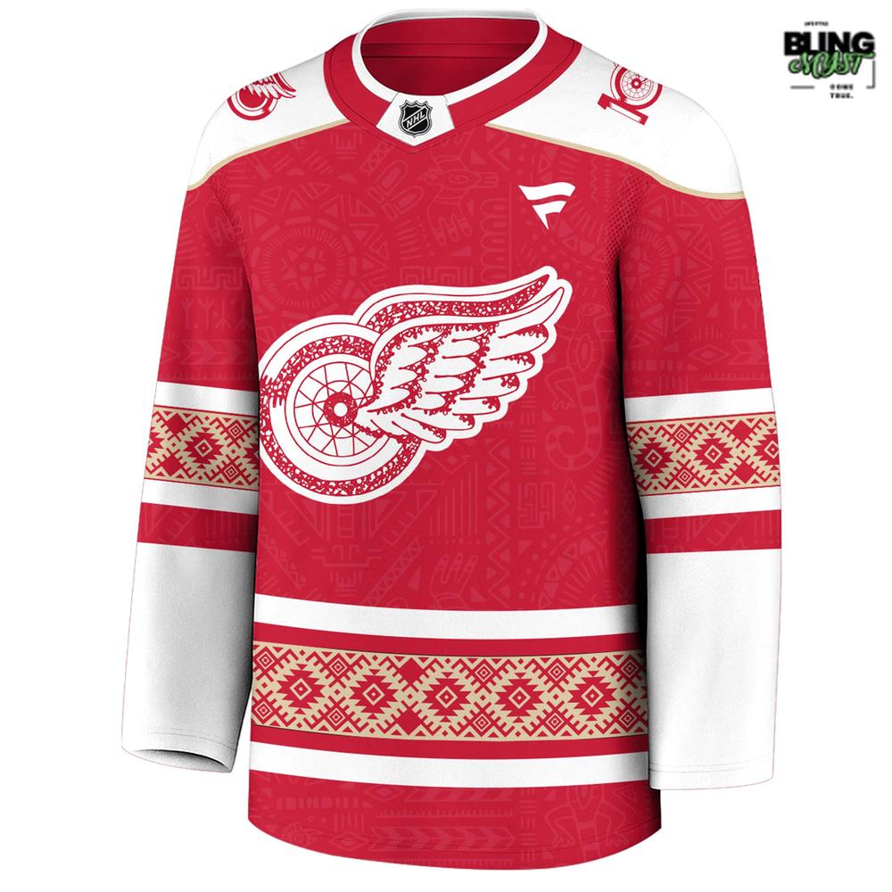 Detroit Red Wings Indigenous People Heritage 2025 Hockey Jersey