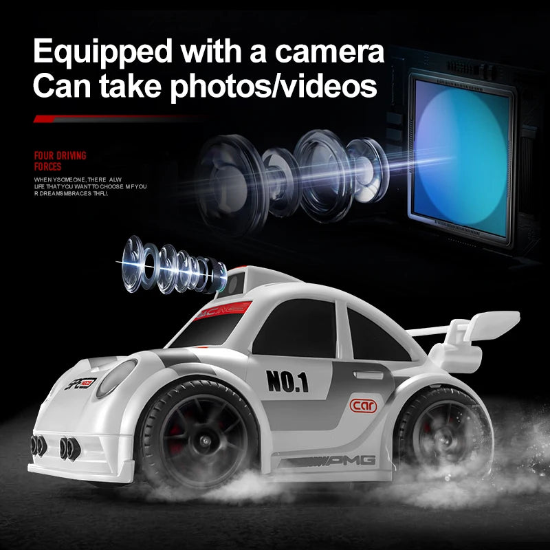 New L6 RC Drift Car with Dual Mode Lights Sound Camera Screen Control Car Smart Induction Following Children's Toys Gift