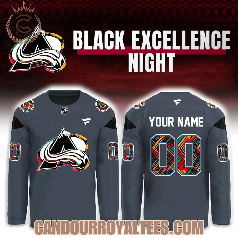Colorado Avalanche Black Excellence Heritage Hockey Jersey