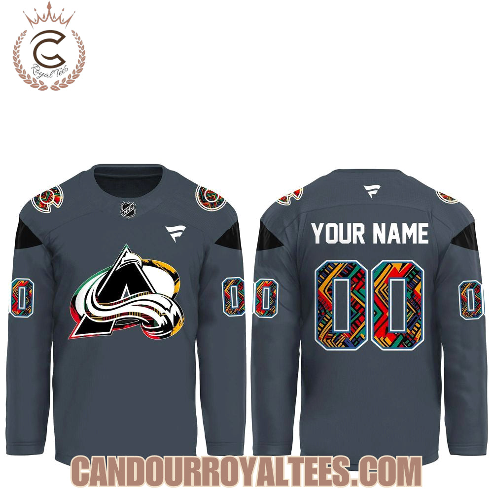 Colorado Avalanche Black Excellence Heritage Hockey Jersey