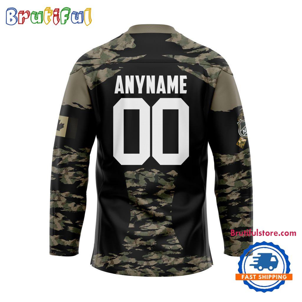 NHL Vancouver Canucks Custom Honoring Veterans Camo Hockey Jersey