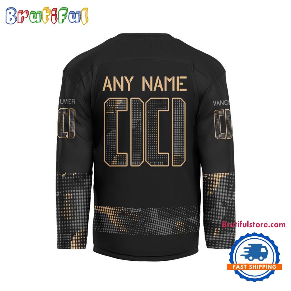 NHL Vancouver Canucks Military Appreciation Design Hockey Jersey